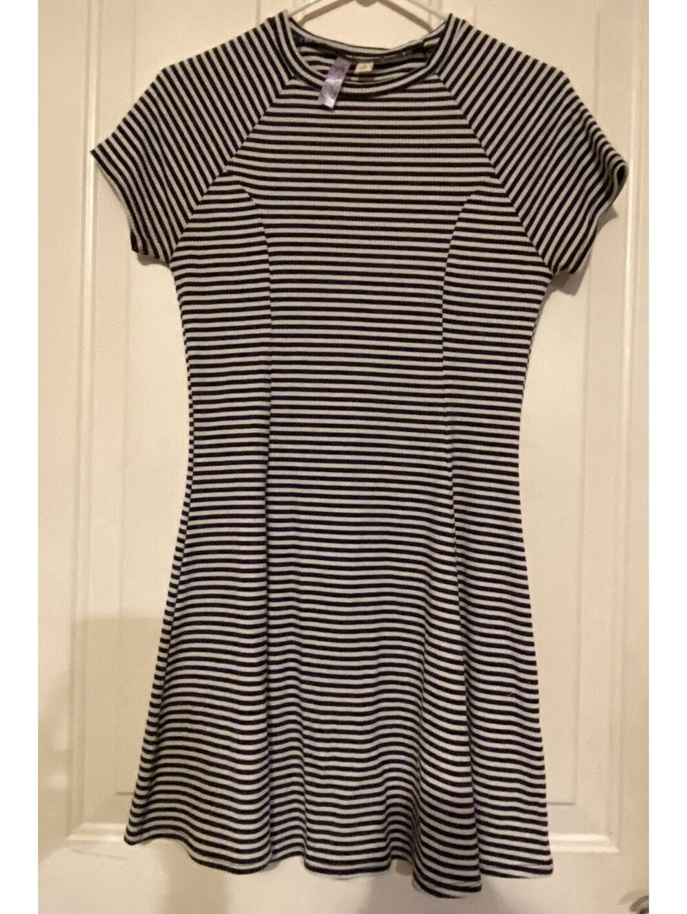 Alya Striped Black and White Dress Size Small